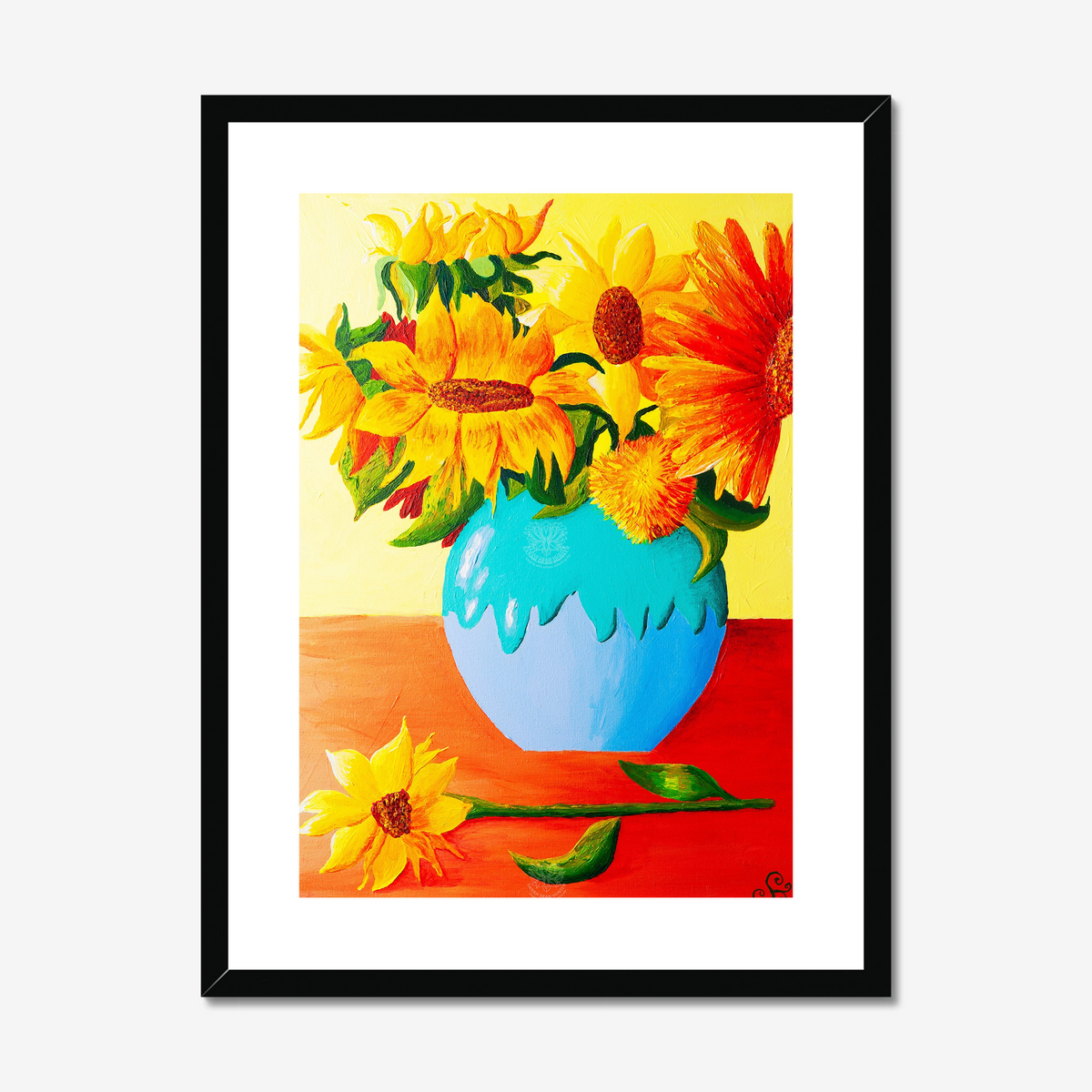 Sunflowers After Vincent Original Acrylic Painting-Limited Edition Fine Art