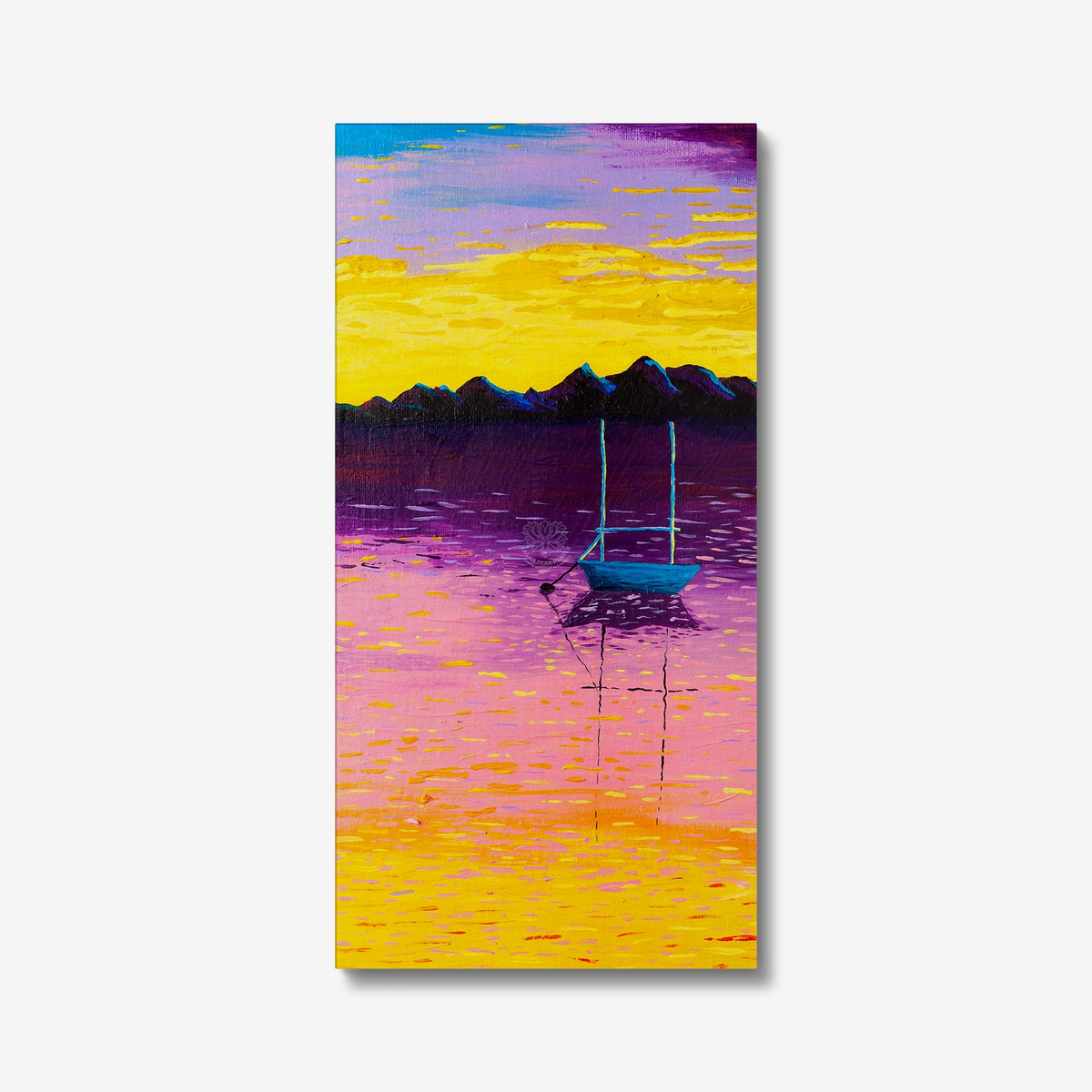Sleeping Arisaig Boat Original Acrylic Painting-Limited Edition Fine Art
