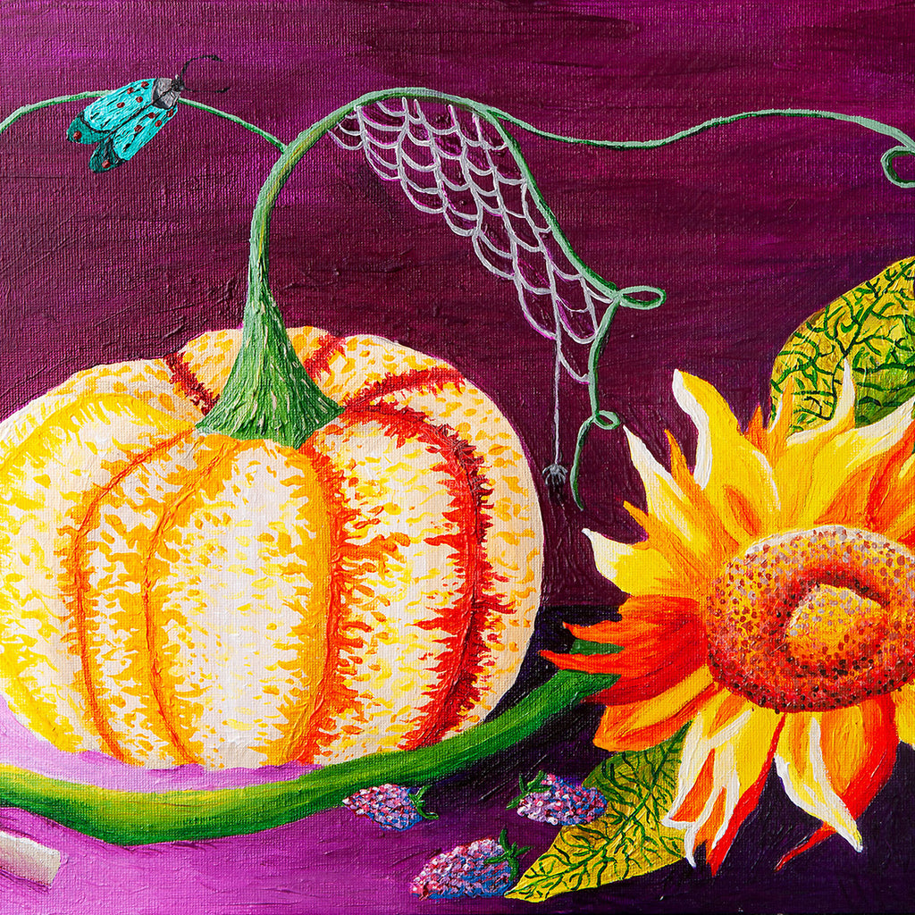 Autumn Produce Original Acrylic Painting-Limited Edition Fine Art