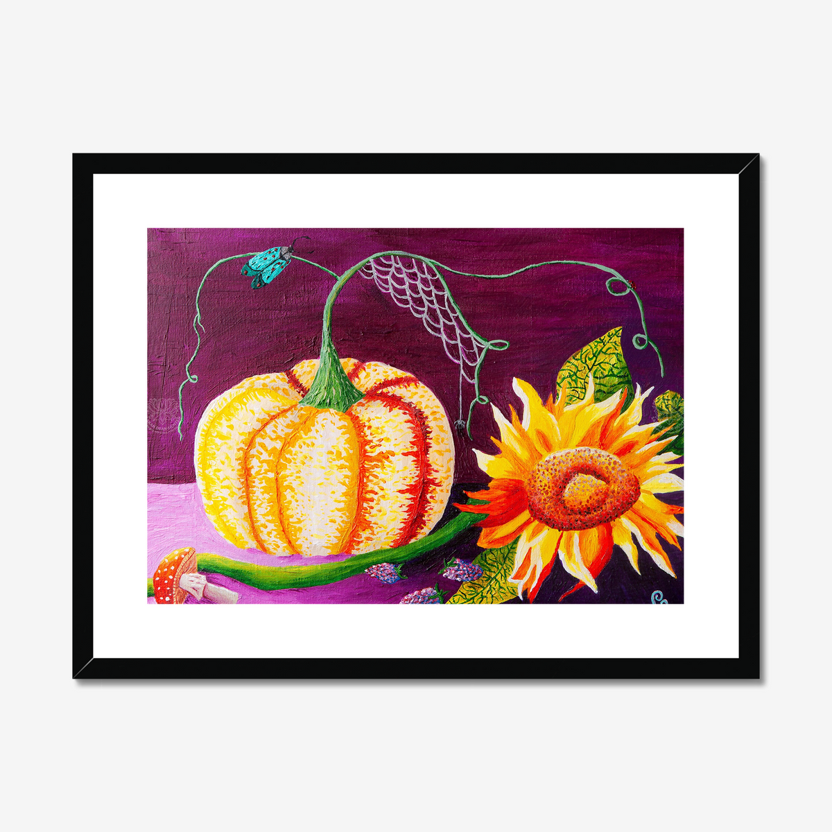 Autumn Produce Original Acrylic Painting-Limited Edition Fine Art