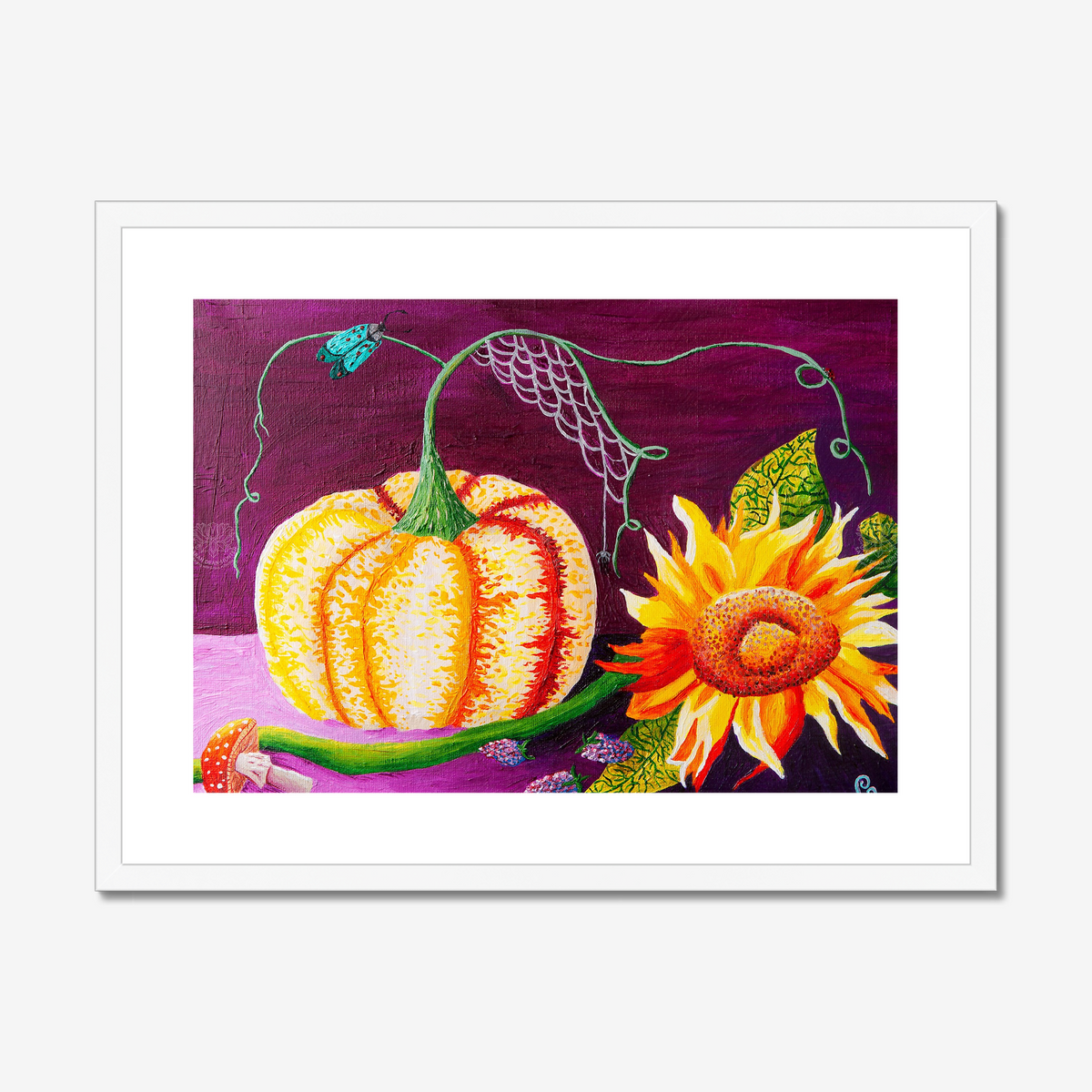 Autumn Produce Original Acrylic Painting-Limited Edition Fine Art