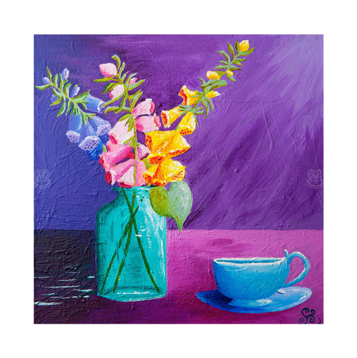 Foxgloves Original Acrylic Painting-Limited Edition Fine Art