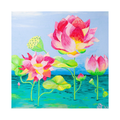 Lotus Flowers Original Acrylic Painting-Limited Edition Fine Art